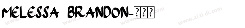 Melessa Brandon字体转换